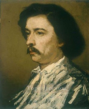  Thomas Canvas - Portrait of the Artist figure painter Thomas Couture
